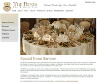 Tablet Screenshot of dunesgolfandbeachclub.com